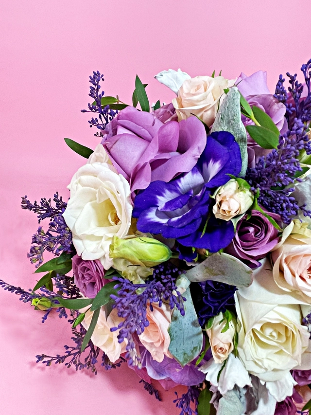 Ramo en tonos lilas