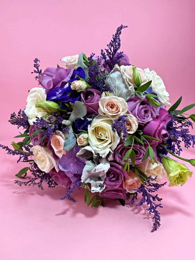 Ramo en tonos lilas